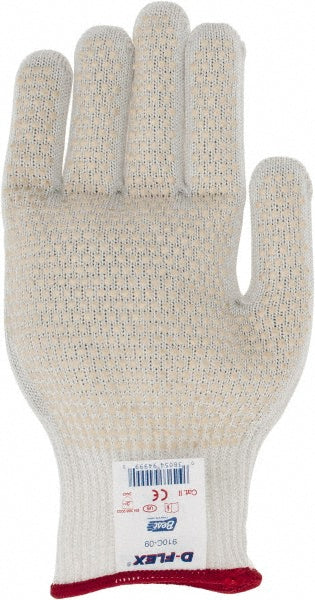 Large White Glass Fiber; HPPE; Stainless Steel Cut-Resistant Gloves - SHOWA 910C-09