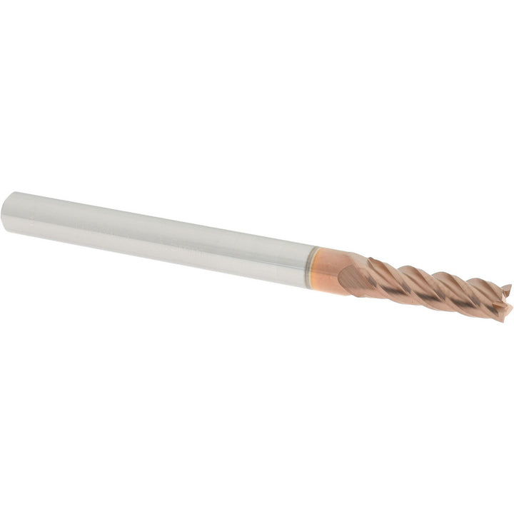 0.1380" 4-Flute Solid Carbide Square End Mill, TiCN - Accupro 12182395