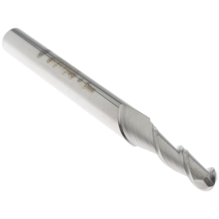0.1772" 2-Flute Solid Carbide Ball End Mill - Accupro 12183941