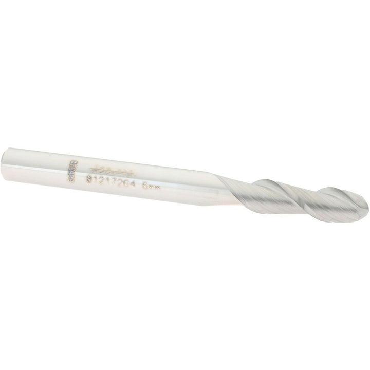 0.2362" 2-Flute Solid Carbide Ball End Mill - Accupro 12183962