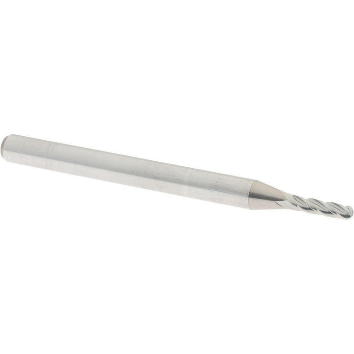 0.0591" 4-Flute Solid Carbide Ball End Mill - Accupro 12184550