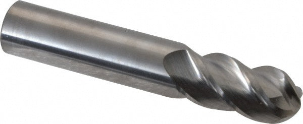 0.6299" 4-Flute Solid Carbide Ball End Mill - Accupro 12184694