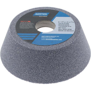 6 x 3/8" 46-Grit Aluminum Oxide Grinding & Cutoff Wheel - Norton 66252838528