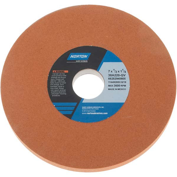 7 x 1/2" 220-Grit Aluminum Oxide Grinding & Cutoff Wheel - Norton 66252940605
