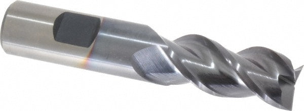 3/4" 3-Flute Powdered Metal Square End Mill, TiCN - Cleveland C40346