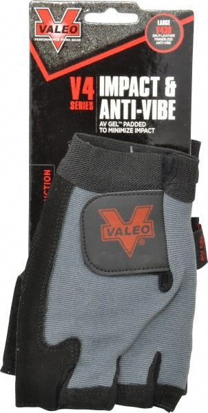 Large Black Leather General Purpose Gloves - Valeo VI4872LG