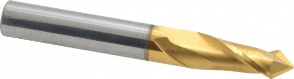 5/16" 2-Flute Solid Carbide Drill Mill End Mill, TiN - Melin Tool 26086