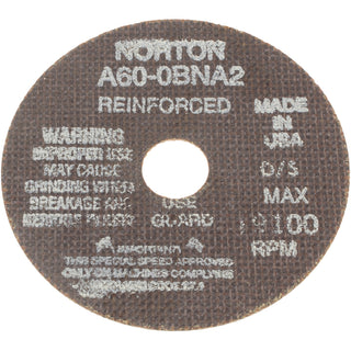 4" 60-Grit Aluminum Oxide Grinding & Cutoff Wheel - Norton 66243529609