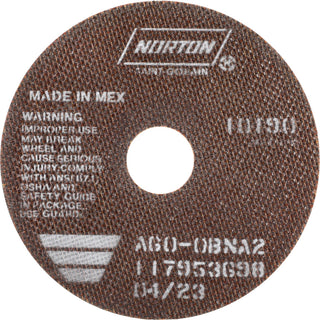 6" 60-Grit Aluminum Oxide Grinding & Cutoff Wheel - Norton 66252835055