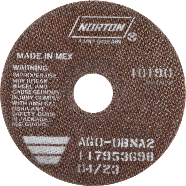 6" 60-Grit Aluminum Oxide Grinding & Cutoff Wheel - Norton 66252835055