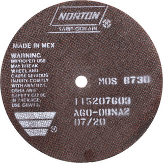 7" 60-Grit Aluminum Oxide Grinding & Cutoff Wheel - Norton 66252938816