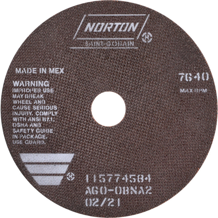 8" 60-Grit Aluminum Oxide Grinding & Cutoff Wheel - Norton 66253042983
