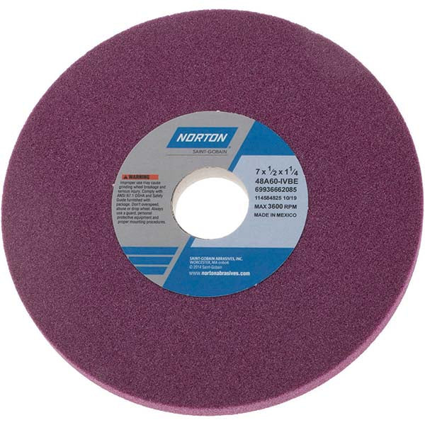 7 x 1/2" 60-Grit Aluminum Oxide Grinding & Cutoff Wheel - Norton 69936662085