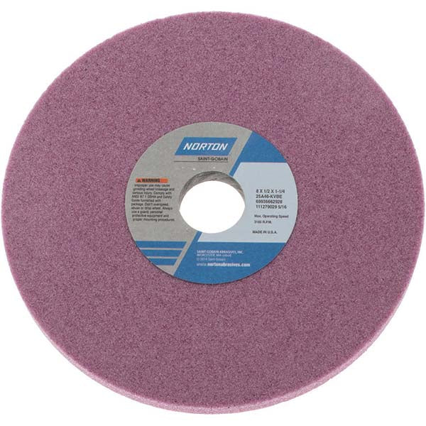 8 x 1/2" 46-Grit Aluminum Oxide Grinding & Cutoff Wheel - Norton 69936662928