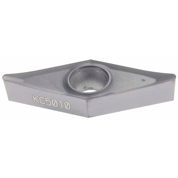 V - Diamond (Rhombic) 35-Deg 3/8" IC Carbide Insert, Grade KC5010, TiAlN - Kennametal 1785714