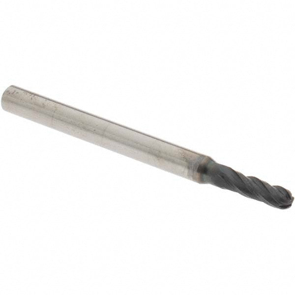 3/32in" 4-Flute Solid Carbide Ball End Mill, TiAlN - OSG 404-0938-BN11