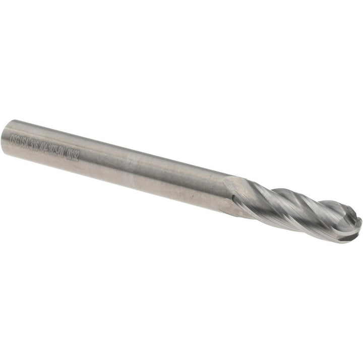 3/16" 4-Flute Solid Carbide Ball End Mill - OSG 404-1875-BN