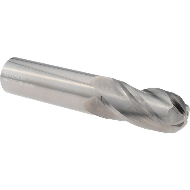 3/4" 4-Flute Solid Carbide Ball End Mill - OSG 404-7500-BN