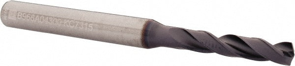 0.1693" Solid Carbide Drill Bit, TiAlN, 140° point - Kennametal 2213700