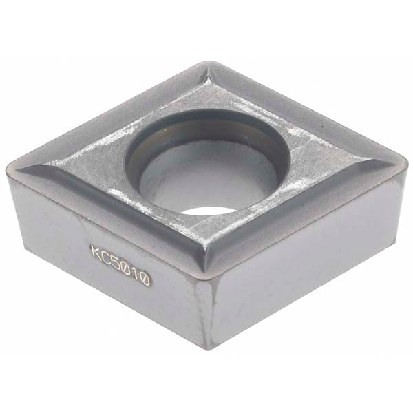 C - Diamond (Rhombic) 80-Deg 1/2" IC Carbide Insert, Grade KC5010, TiAlN - Kennametal 1845218