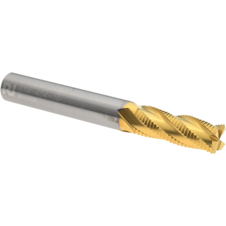 0.3125" 4-Flute Solid Carbide Roughing End Mill, TiN - RobbJack STR-404-10-T