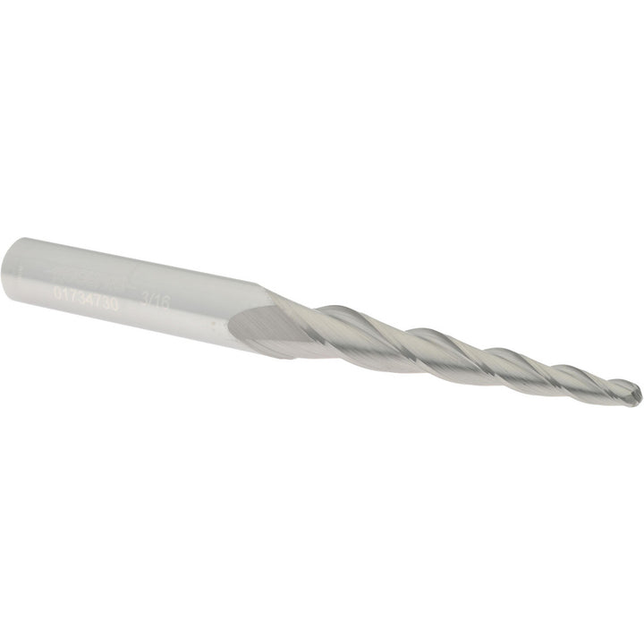 3-Flute Solid Carbide Tapered End Mill - Accupro 12177626