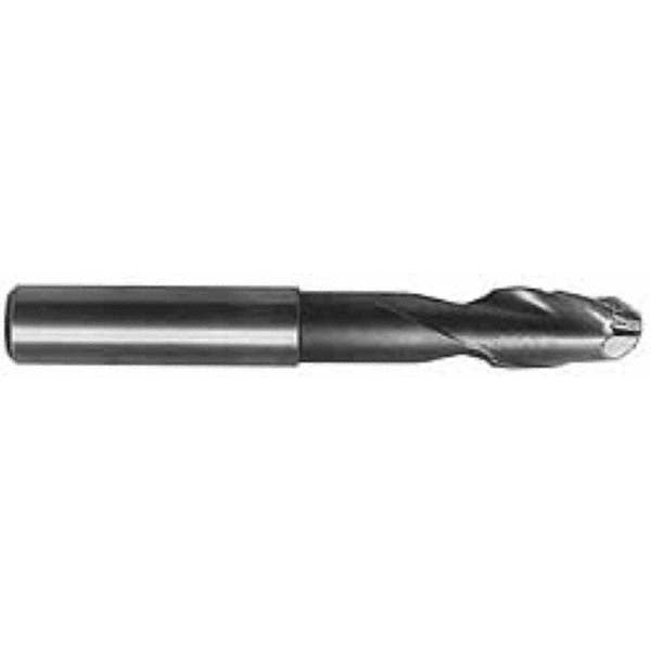 3/8" 2-Flute High Speed Steel Ball End Mill - Hertel GG111024