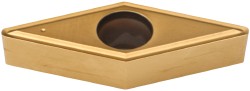 V - Diamond (Rhombic) 35-Deg 3/8" IC Cermet Insert, Grade KT315, TiN - Kennametal 1870323