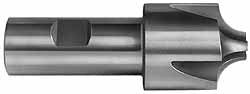 7/16" 4-Flute Cobalt Corner Rounding End Mill, TiN - Hertel 23062