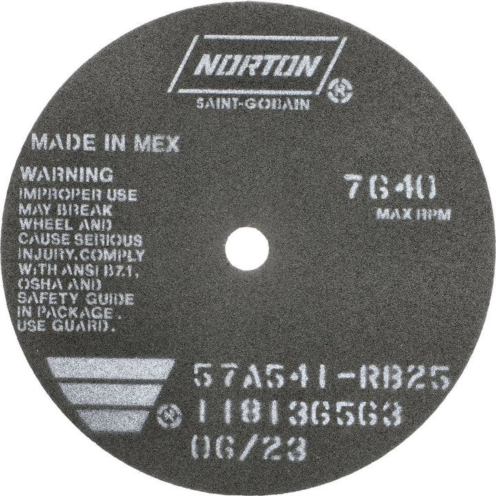 6 x 1/16" 54-Grit Aluminum Oxide Grinding & Cutoff Wheel - Norton 66252822970