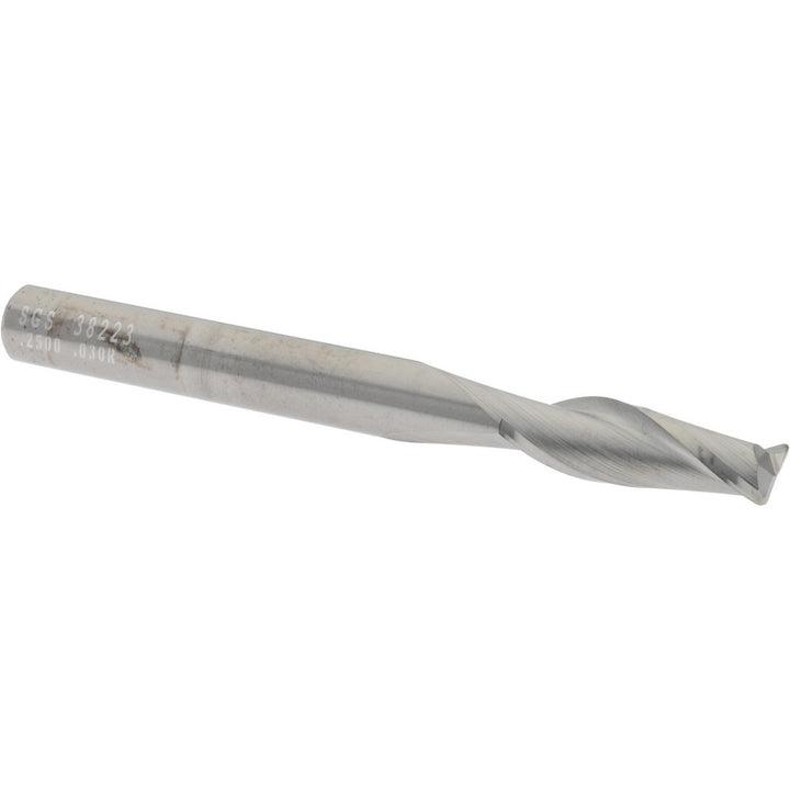 1/4" 2-Flute Solid Carbide Corner Radius End Mill - SGS 38223