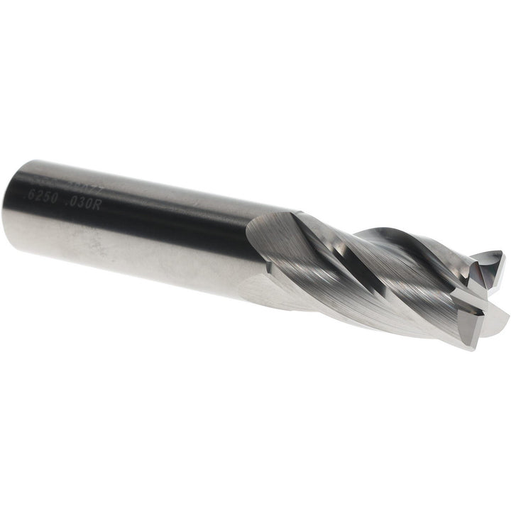 5/8" 4-Flute Solid Carbide Corner Radius End Mill - SGS 38077