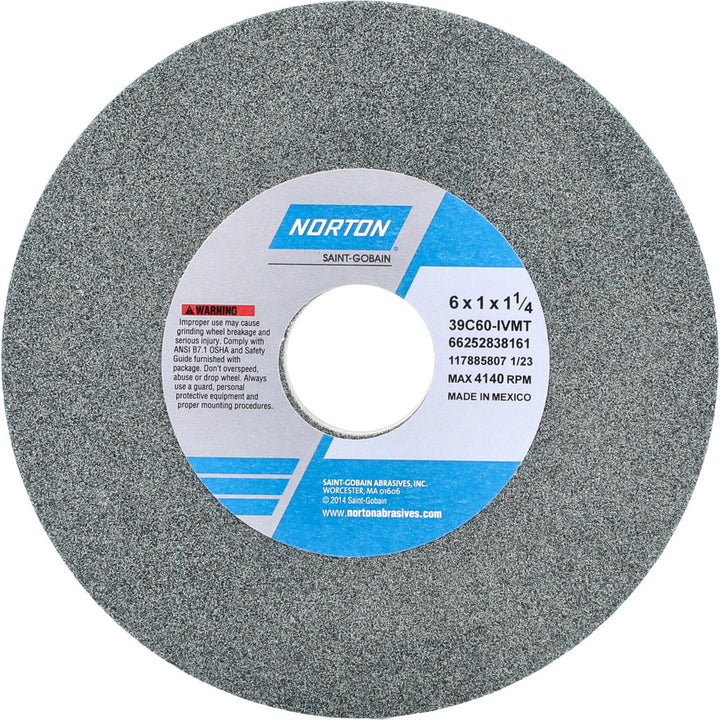 6 x 1" 60-Grit Silicon Carbide Grinding & Cutoff Wheel - Norton 66252838161
