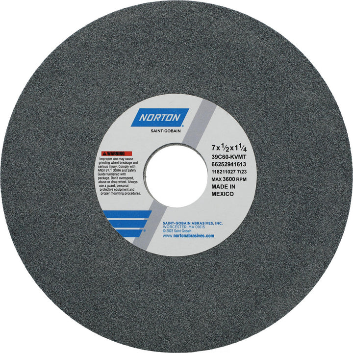 7 x 1/2" 60-Grit Silicon Carbide Grinding & Cutoff Wheel - Norton 66252941613