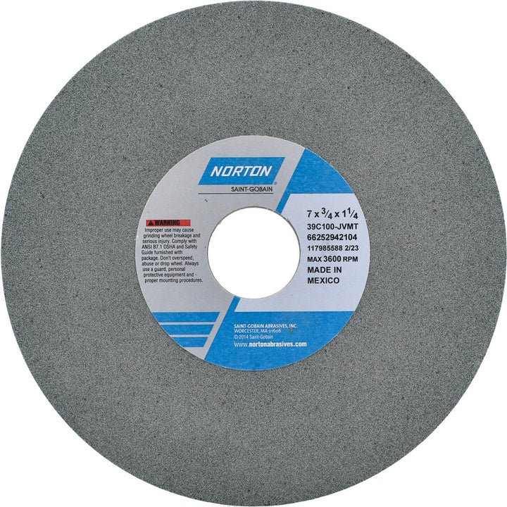 7 x 3/4" 100-Grit Silicon Carbide Grinding & Cutoff Wheel - Norton 66252942104