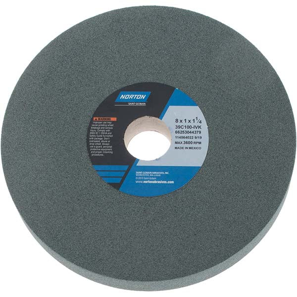 8 x 1" 100-Grit Silicon Carbide Grinding & Cutoff Wheel - Norton 66253044379