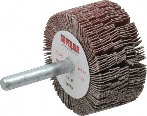 240-Grit Aluminum Oxide Flap Wheel - Superior Abrasives A009531