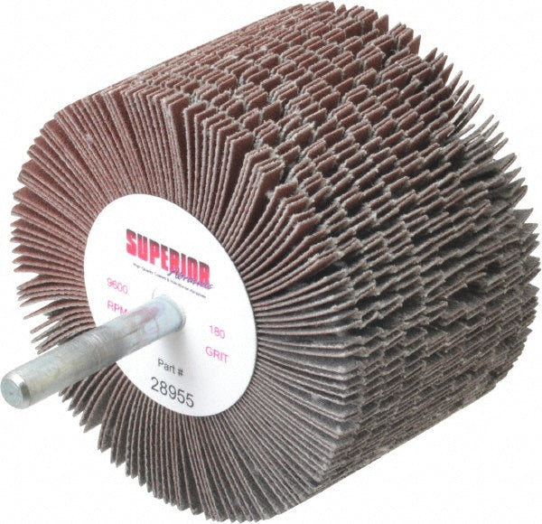 180-Grit Aluminum Oxide Flap Wheel - Superior Abrasives A009571