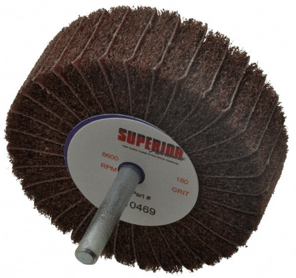 180-Grit Aluminum Oxide Flap Wheel - Superior Abrasives A008586