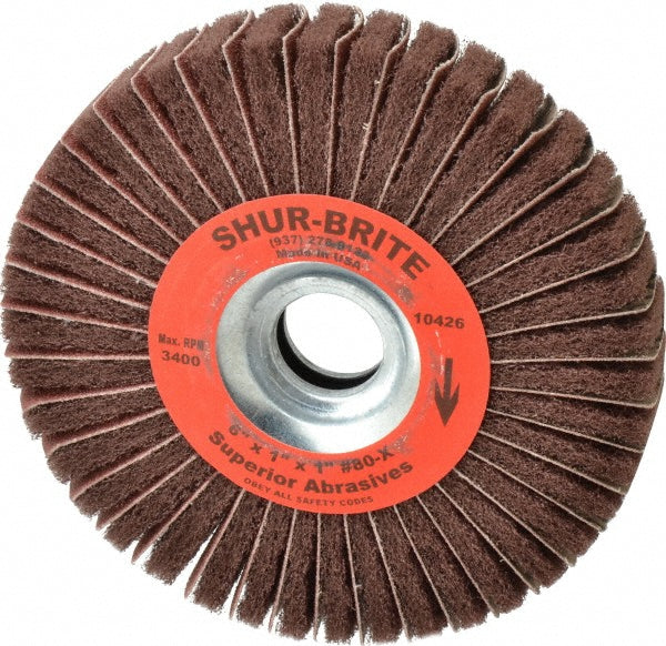 6" 80-Grit Aluminum Oxide Flap Wheel - Superior Abrasives A009136