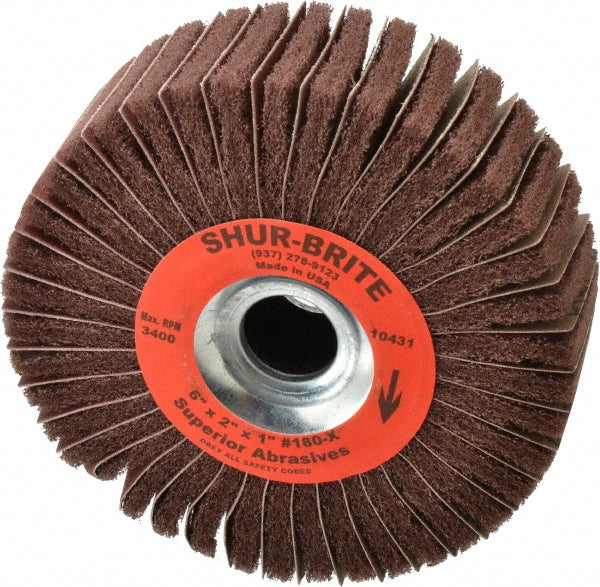 6" 180-Grit Aluminum Oxide Flap Wheel - Superior Abrasives A009156