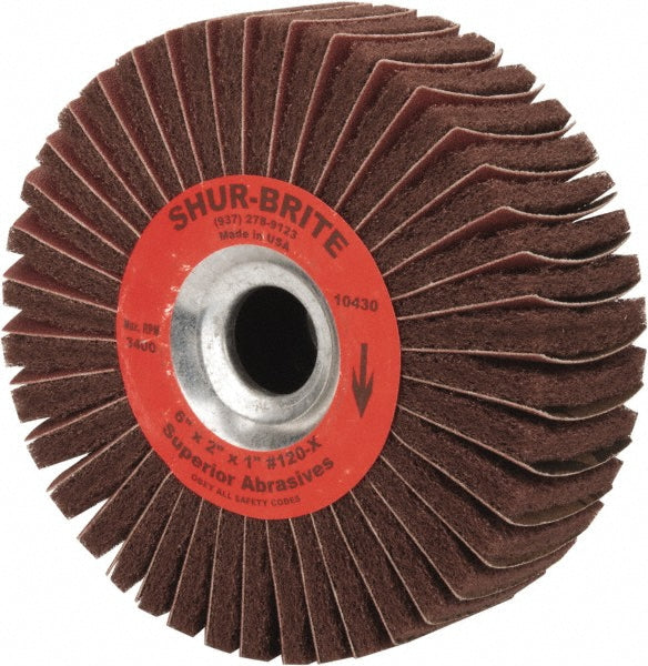 6" 120-Grit Aluminum Oxide Flap Wheel - Superior Abrasives A009154