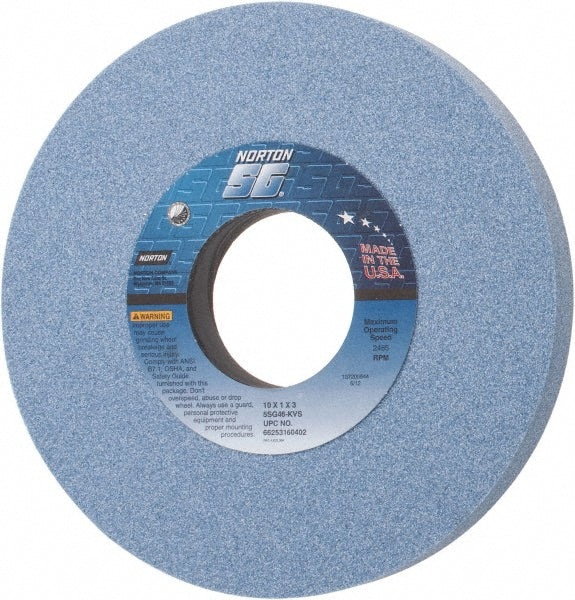 10 x 1" 46-Grit Ceramic Grinding & Cutoff Wheel - Norton 66253160402