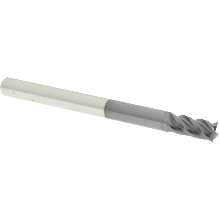 1/8" 4-Flute Solid Carbide Square End Mill, AlTiN - Accupro 12182730