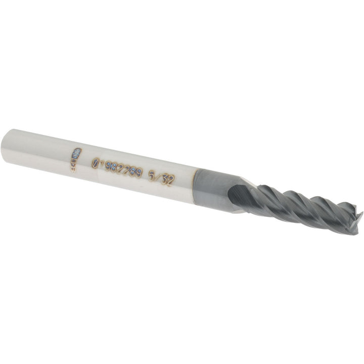 5/32" 4-Flute Solid Carbide Square End Mill, AlTiN - Accupro 12182402