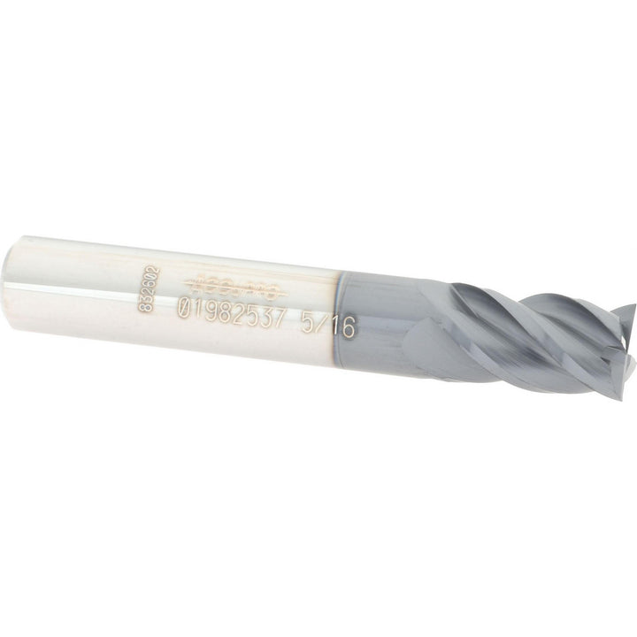5/16" 4-Flute Solid Carbide Square End Mill, AlTiN - Accupro 12182847