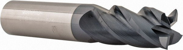 3/4" 4-Flute Solid Carbide Square End Mill, AlTiN - Accupro 12182673