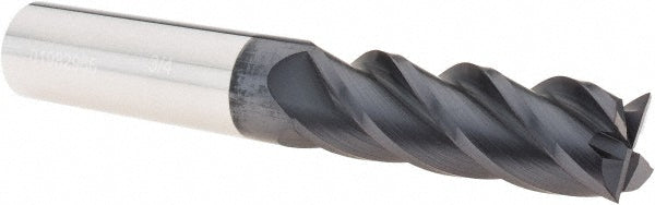 3/4" 4-Flute Solid Carbide Square End Mill, AlTiN - Accupro 12183150