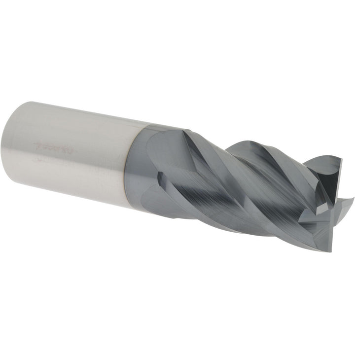 1" 4-Flute Solid Carbide Square End Mill, AlTiN - Accupro 12182364