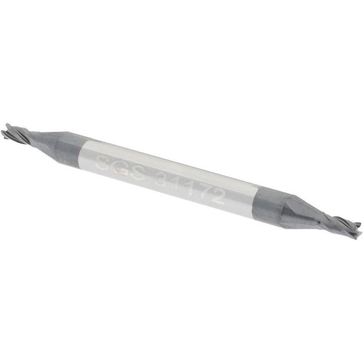 1/16" 4-Flute Solid Carbide Square End Mill, AlTiN - SGS 31172